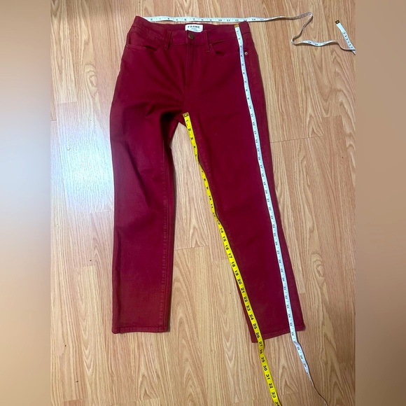 Frame Le High Straight Leg Fired Brick Jean Pant - Picture 4 of 10